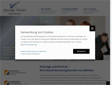 Tablet Screenshot of klasvogt-partner.de